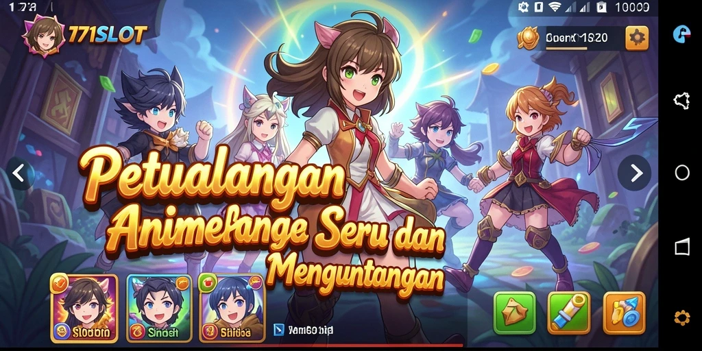 Screenshot gameplay 171SLOT dengan karakter Anime eksklusif.