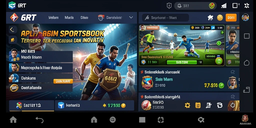Screenshot 6RT menunjukkan pengalaman taruhan olahraga yang mengasyikkan.