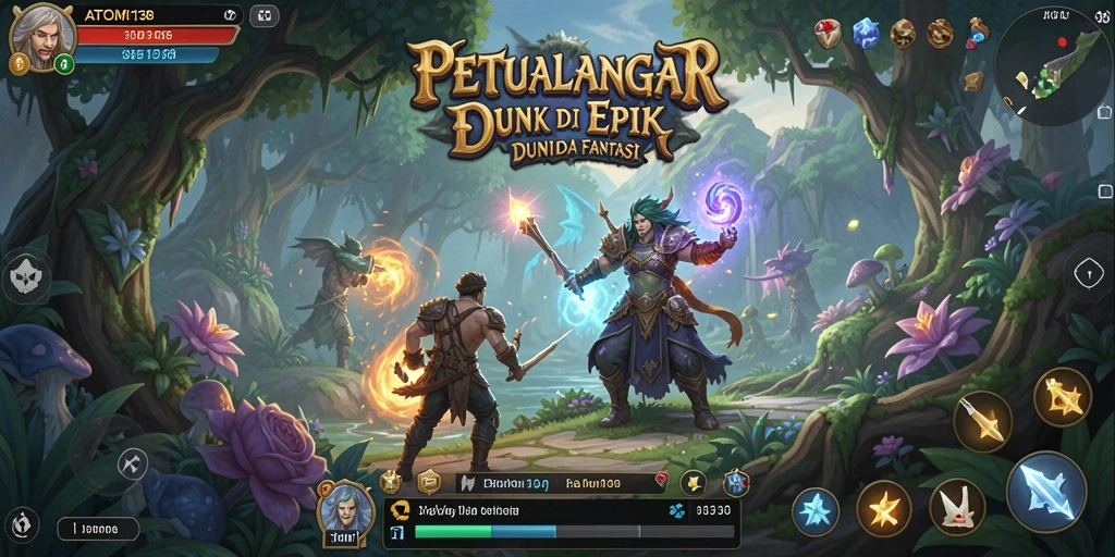 Tangkapan layar gameplay ATOM138 menampilkan aksi seru dalam petualangan.
