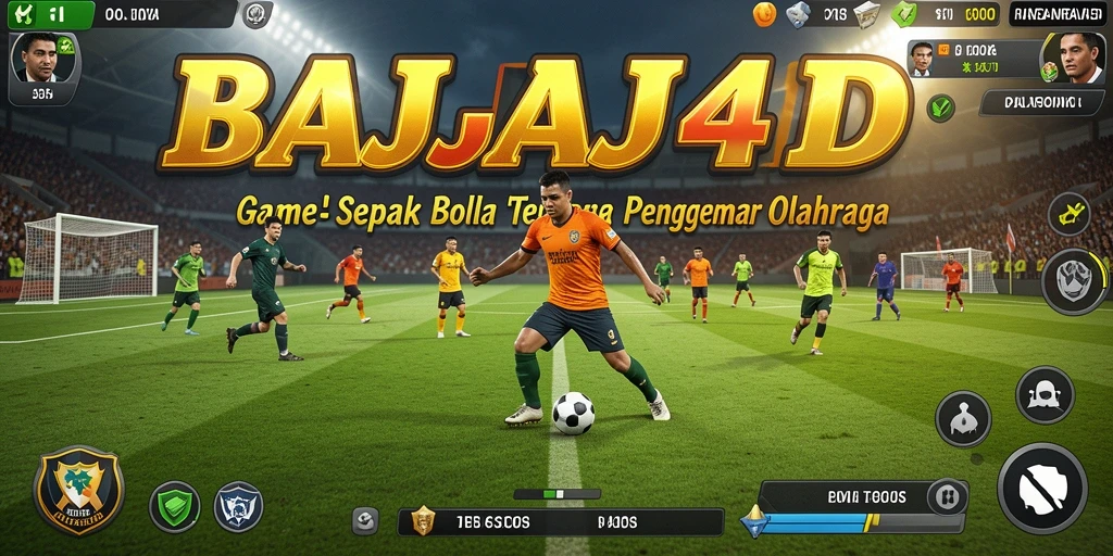 Tampilan gameplay BAJAJ4D yang menggembirakan di lapangan sepak bola.