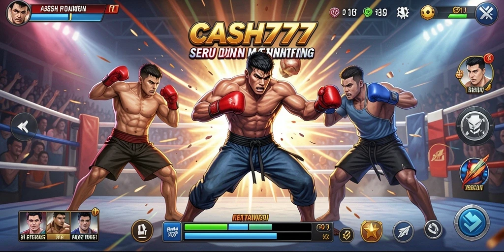 Tampilan pertarungan epik dalam CASH777 yang memukau.