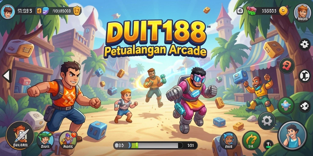Screenshot menunjukkan gameplay seru dari DUIT188 dengan rintangan menarik.