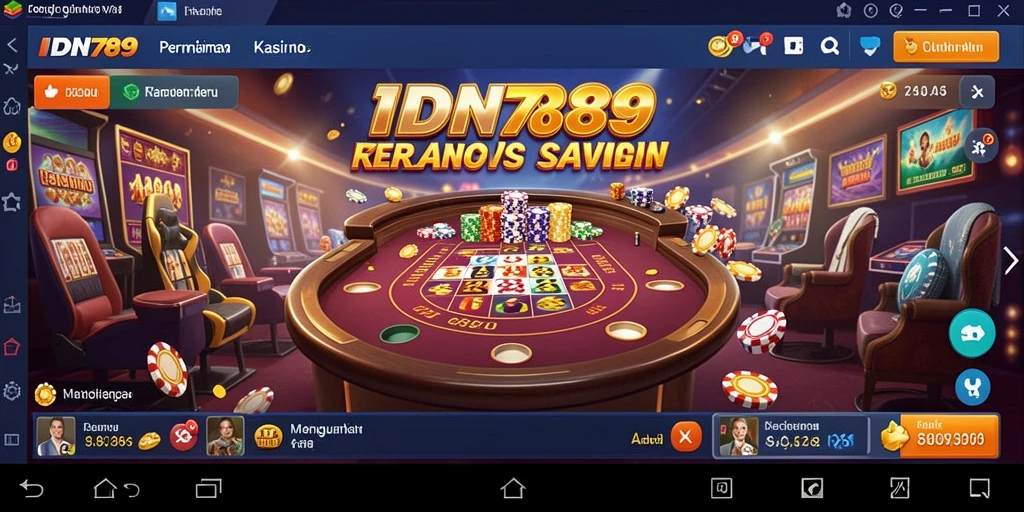Screenshot menunjukkan gameplay mendebarkan dari IDN789 di Kasino.