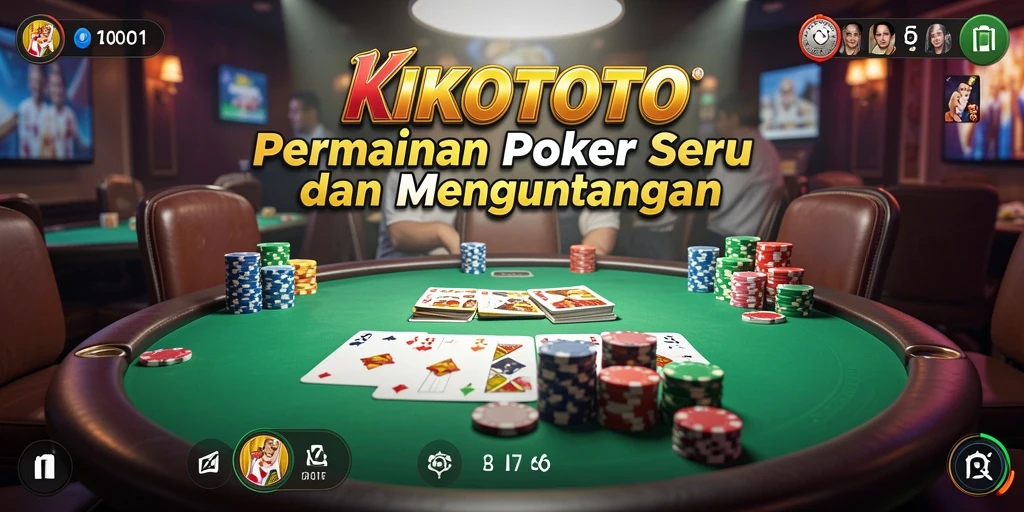 Tangkapan layar dari gameplay seru KIKOTOTO saat bermain poker.