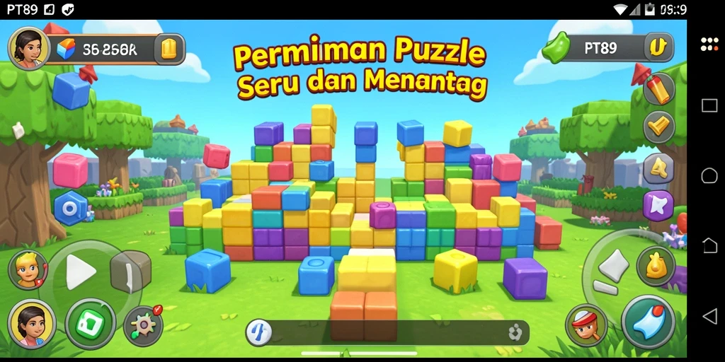 Tampilan gameplay PT89 yang menarik dan penuh warna.