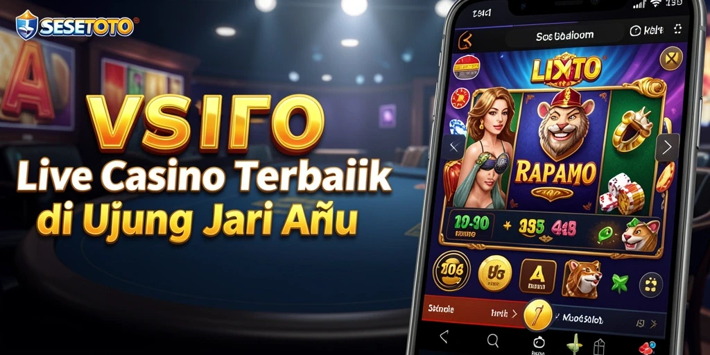 Gameplay Live Casino SESETOTO yang mendebarkan dan interaktif.