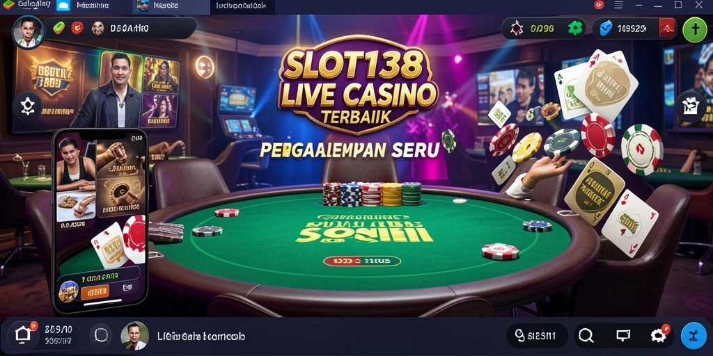 Tampilan gameplay live Casino yang menarik dan interaktif.