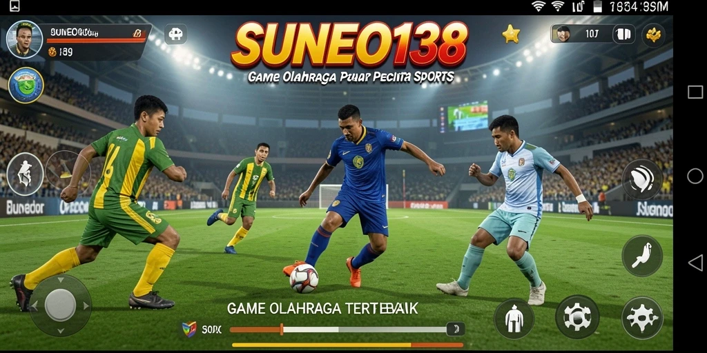 Screenshot SUNEO138 menampilkan aksi seru dalam pertandingan olahraga.