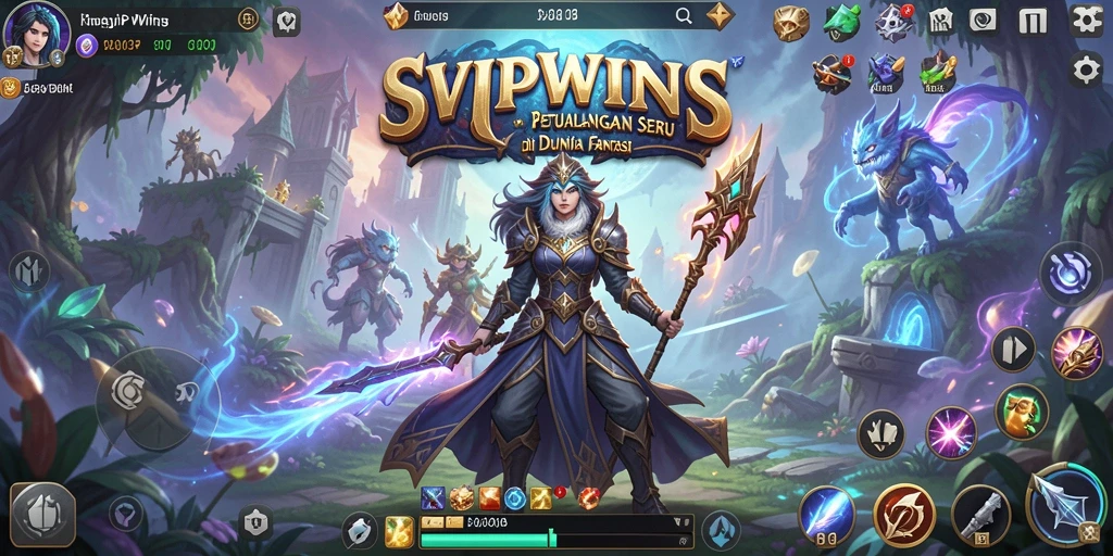 Tangkapan layar menampilkan aksi petualangan seru di SVIPWINS.