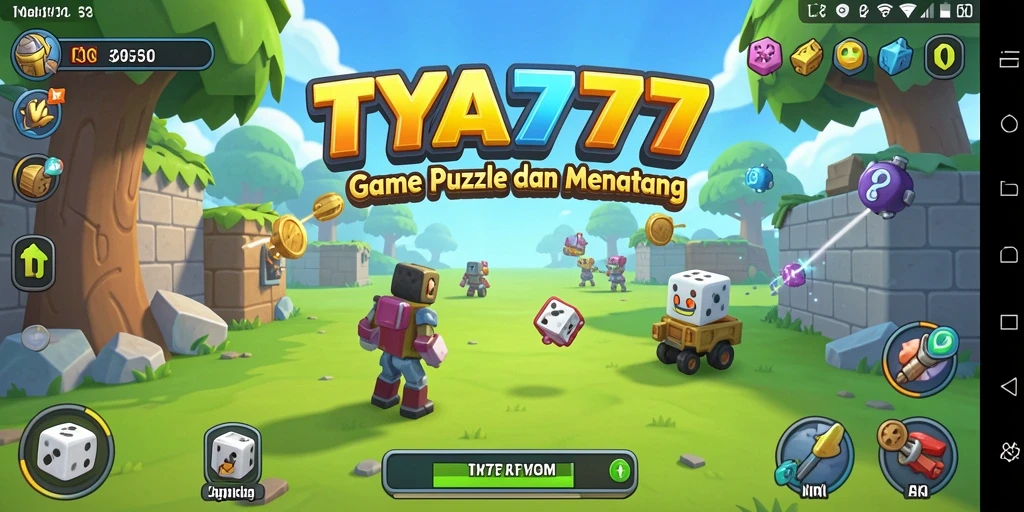 Tampilan gameplay Puzzle yang menantang dan interaktif di TYA777.