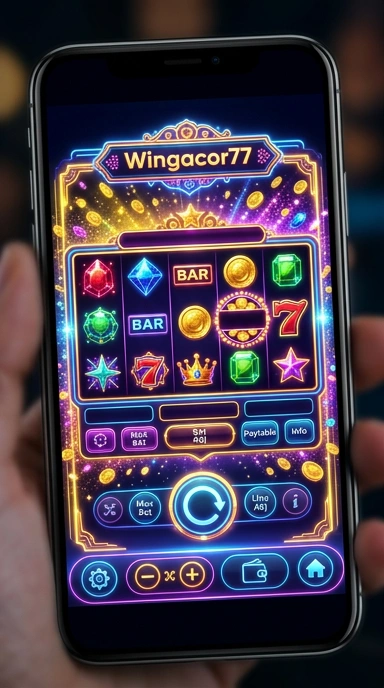 Tampilan antarmuka aplikasi wingacor77 yang modern dan intuitif.